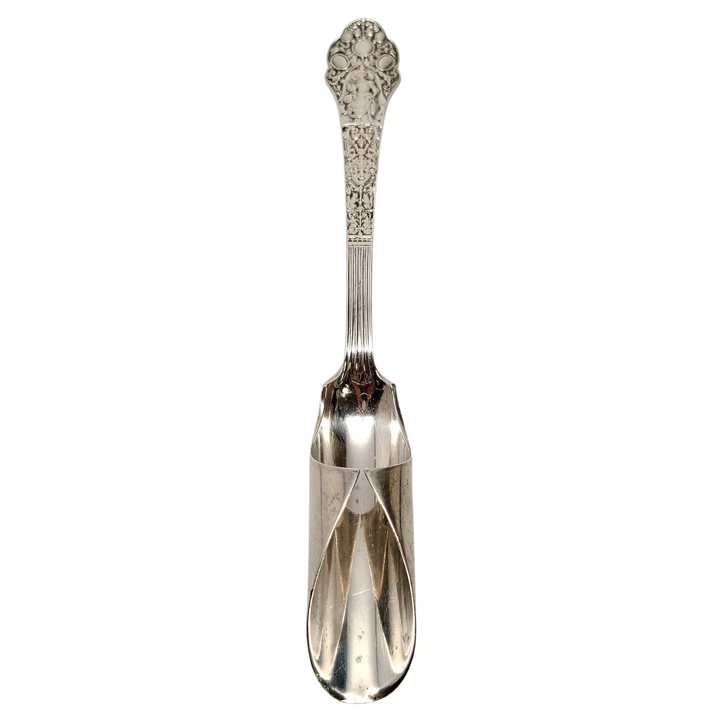 Sterling Silver Gorham Buttercup Teaspoon Flatware Monogram M Patent 1900 