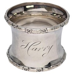 Antique Gorham Sterling Silver Napkin Ring w/Engraving #18469