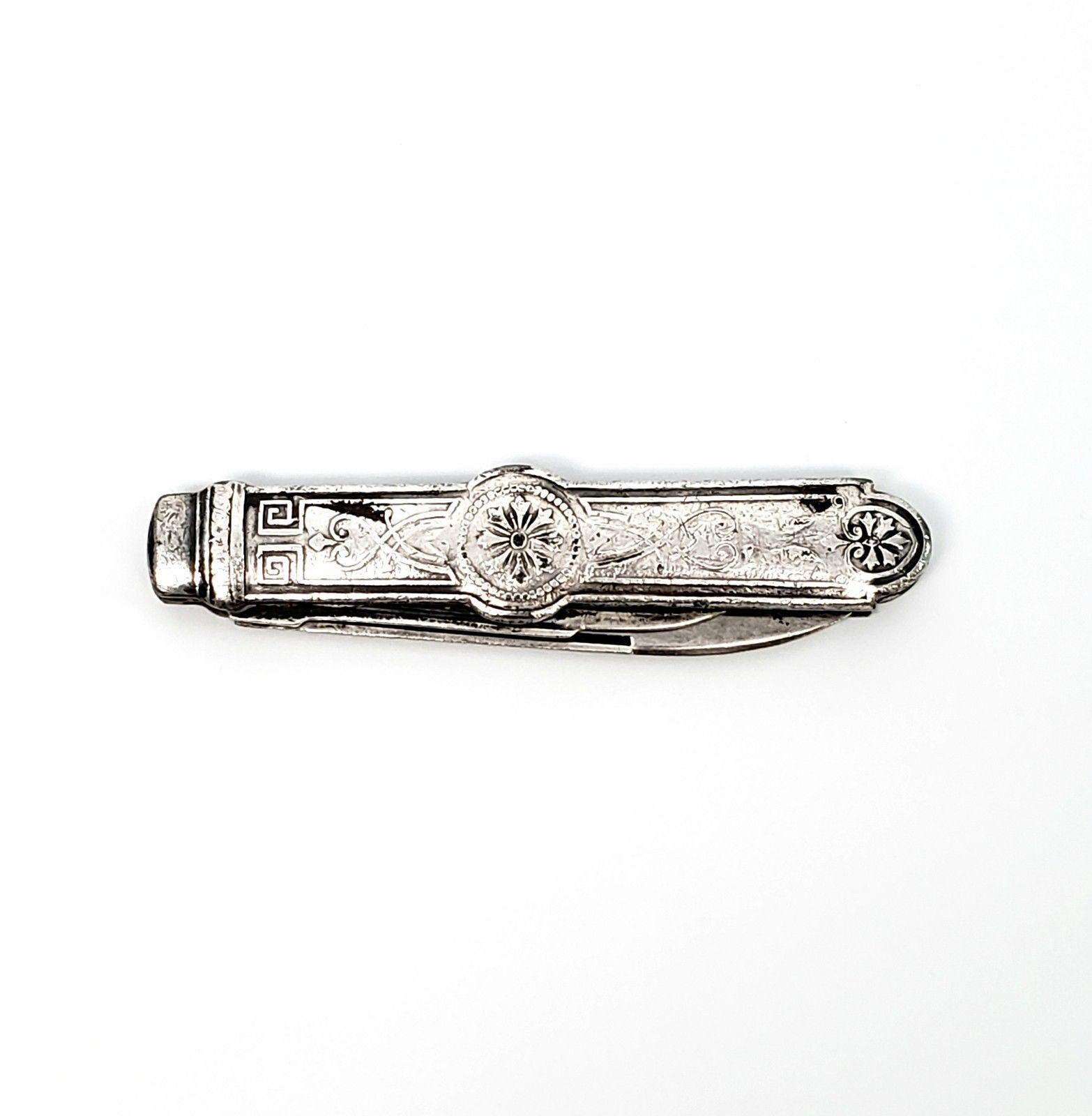 American Antique Gorham Sterling Silver Pocket Knife, No Monogram