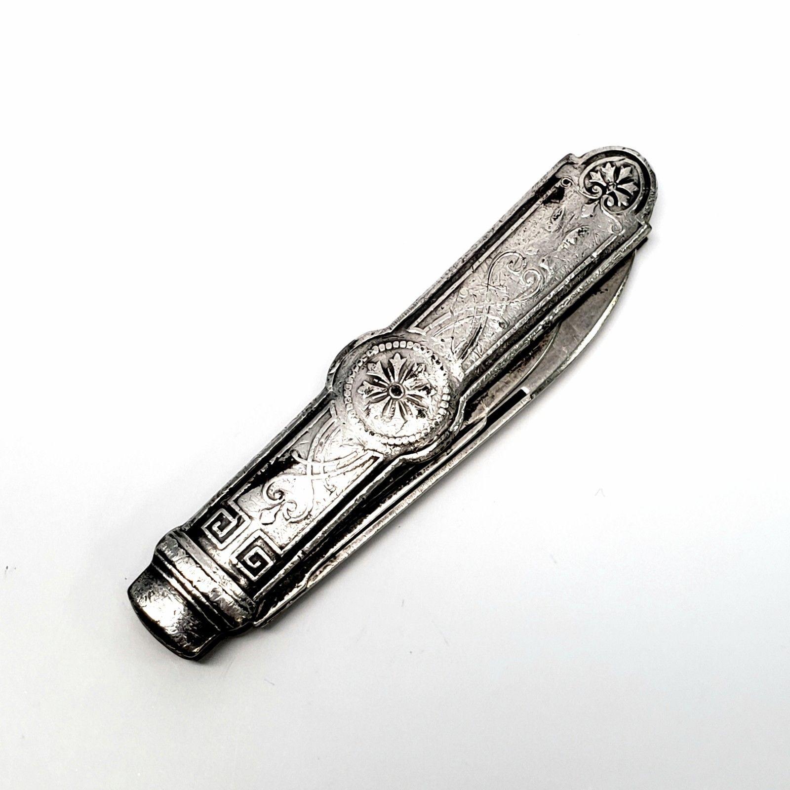 Antique Gorham Sterling Silver Pocket Knife, No Monogram 1