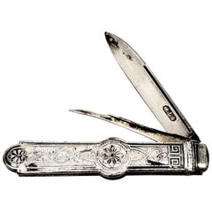 Antique Gorham Sterling Silver Pocket Knife, No Monogram