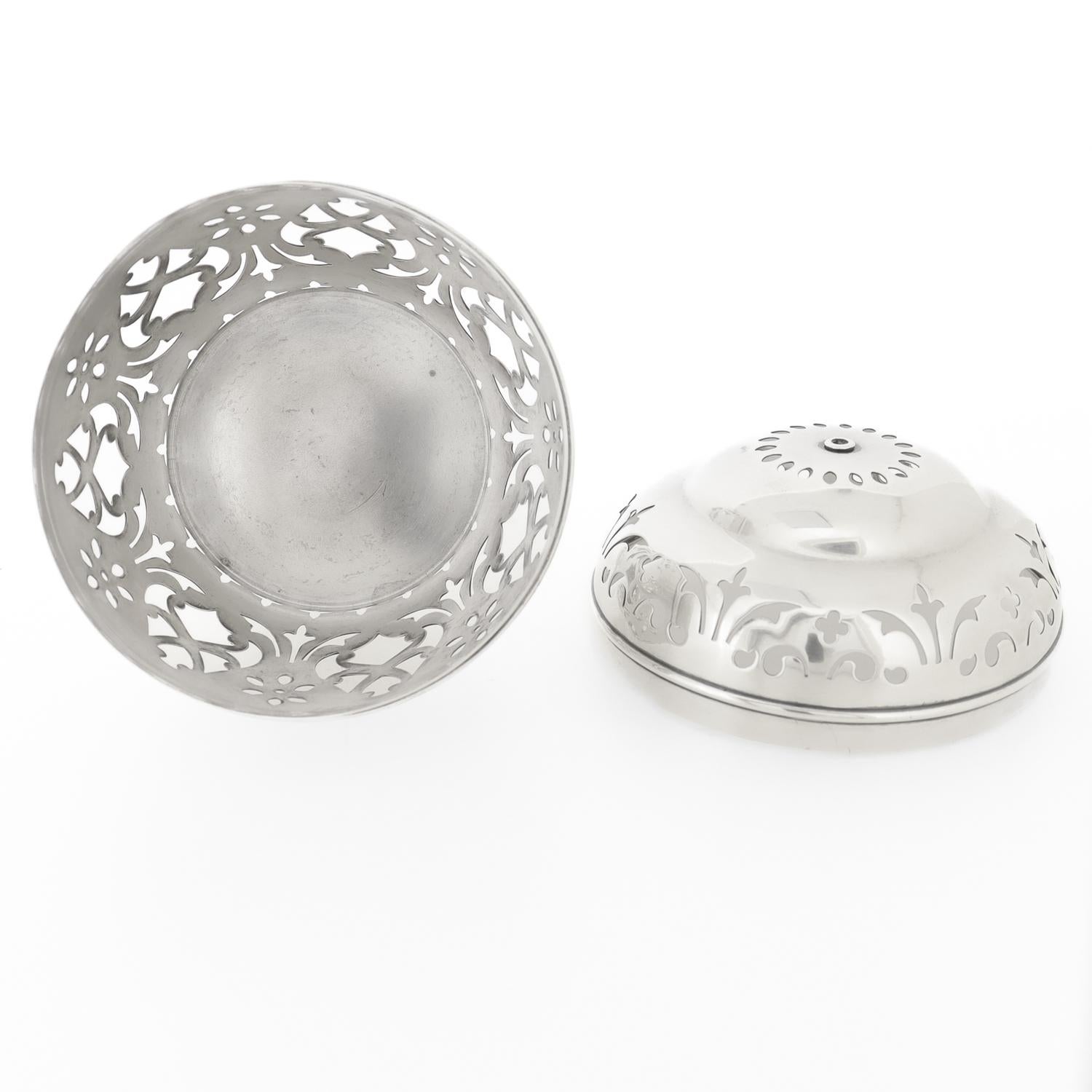 Portahilos o Cuerdas Reticulado Antiguo Gorham de Plata de Ley en venta 5