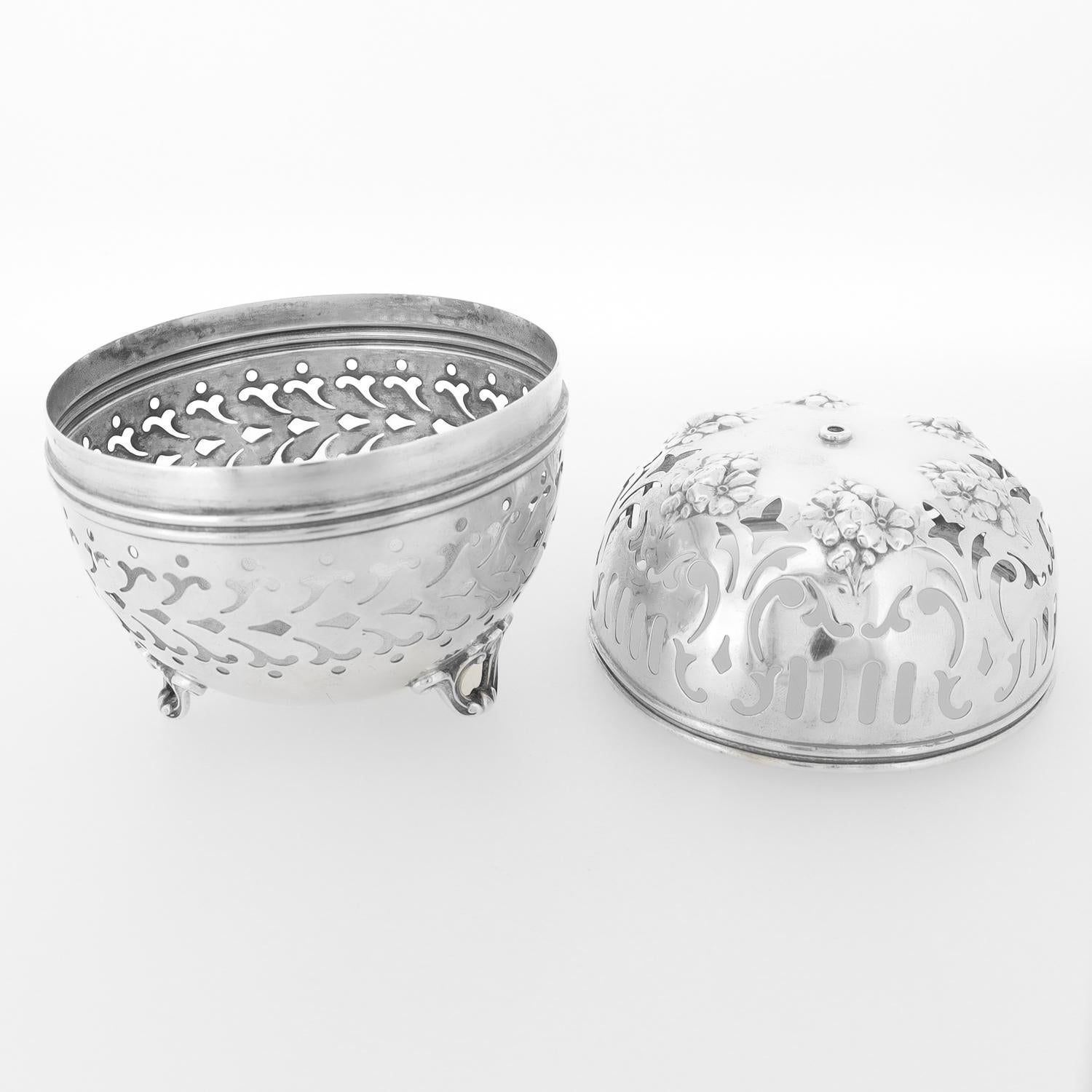 Portahilos o Cuerdas Reticulado Antiguo Gorham de Plata de Ley en venta 13