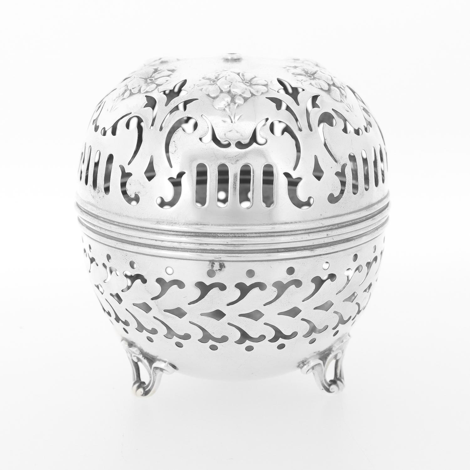 Portahilos o Cuerdas Reticulado Antiguo Gorham de Plata de Ley siglo XX en venta