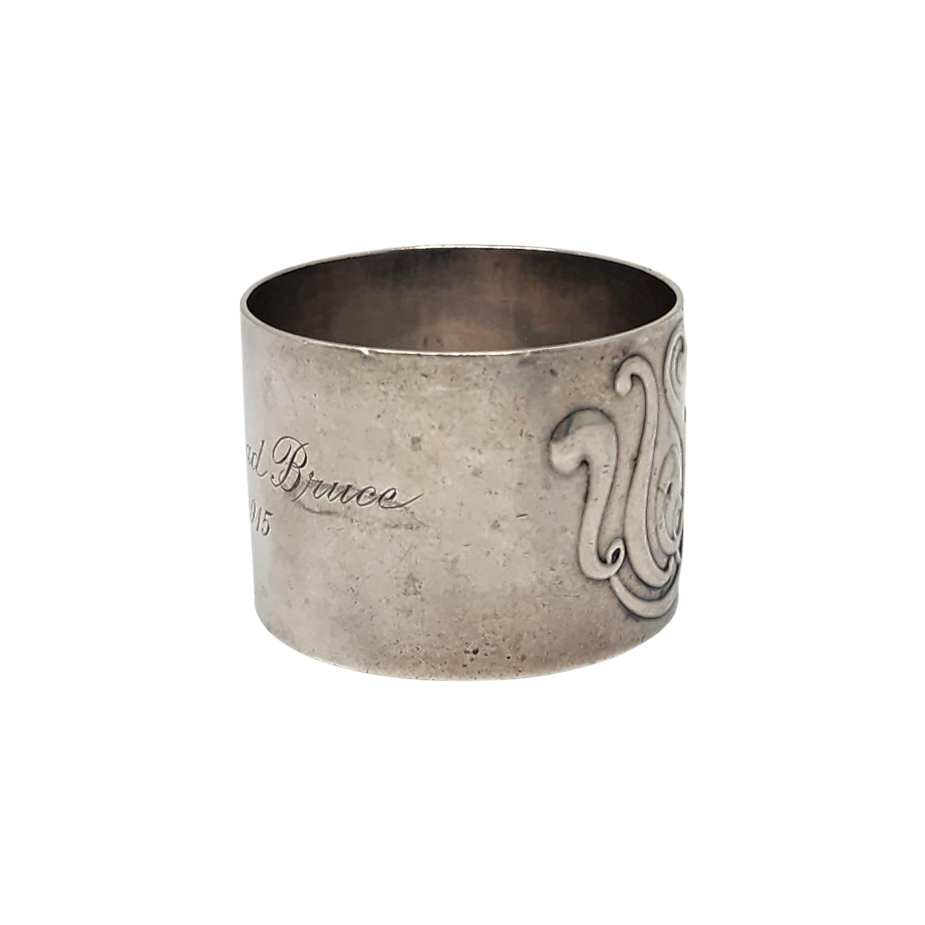 Women's or Men's Antique Gorham Sterling Silver USMA Class of 1915 Napkin Ring #16817