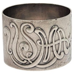 Retro Gorham Sterling Silver USMA Class of 1915 Napkin Ring #16817