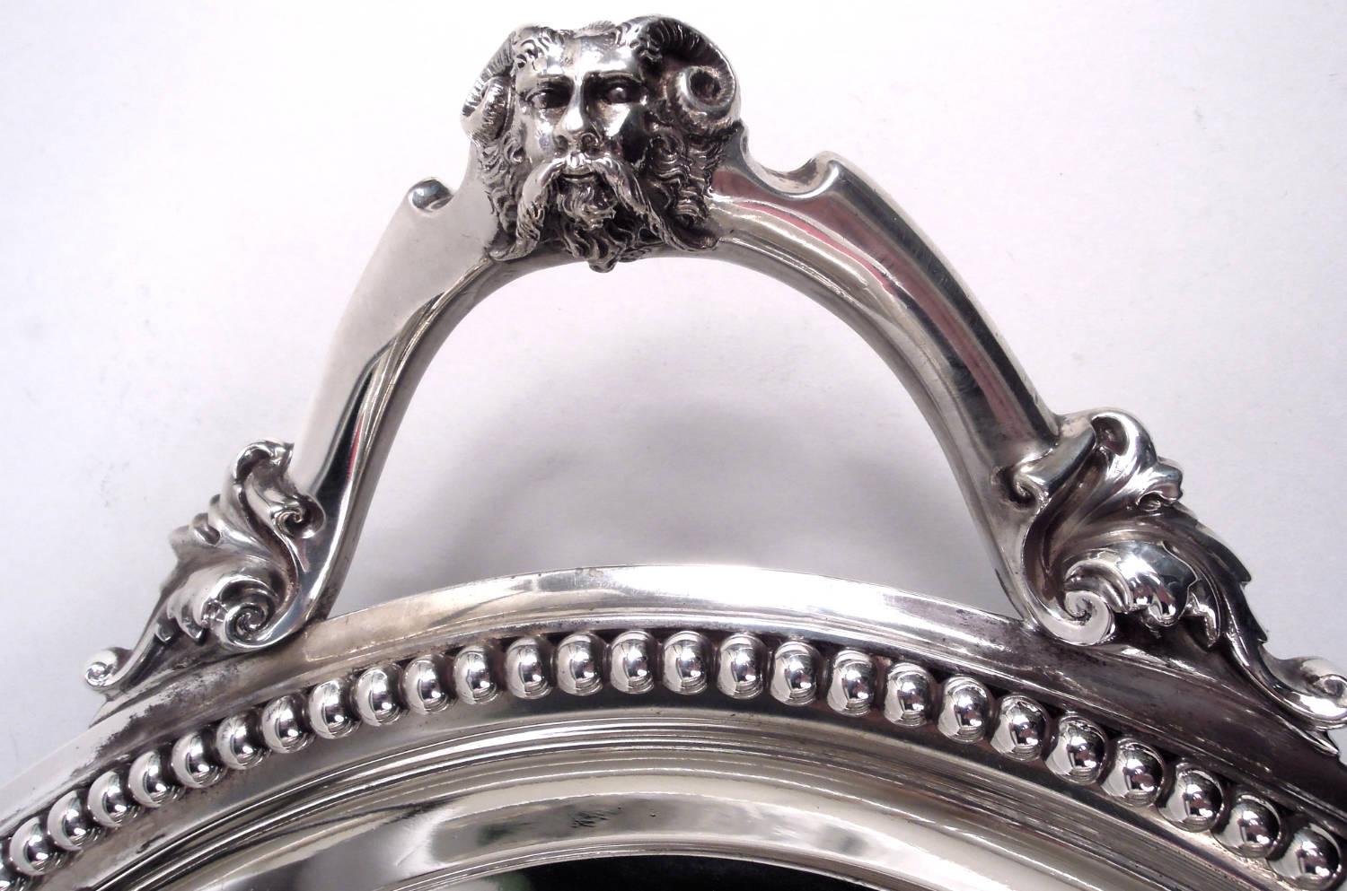 Argent Antique plateau Gorham commémorant le début du chemin de fer de l'Indiana en vente