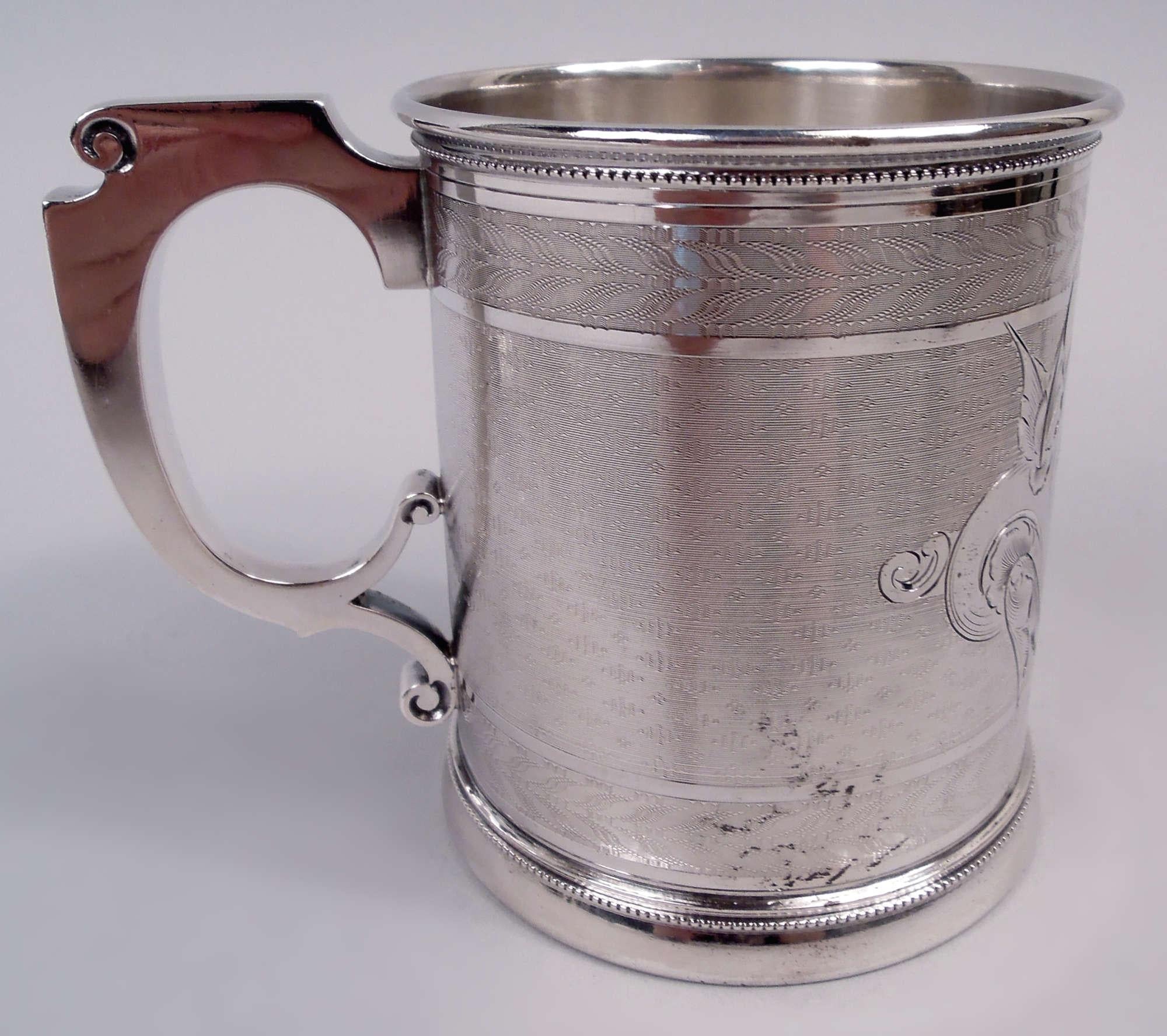 Antike Gorham viktorianischen klassischen Münze Silber Baby Cup (Viktorianisch) im Angebot