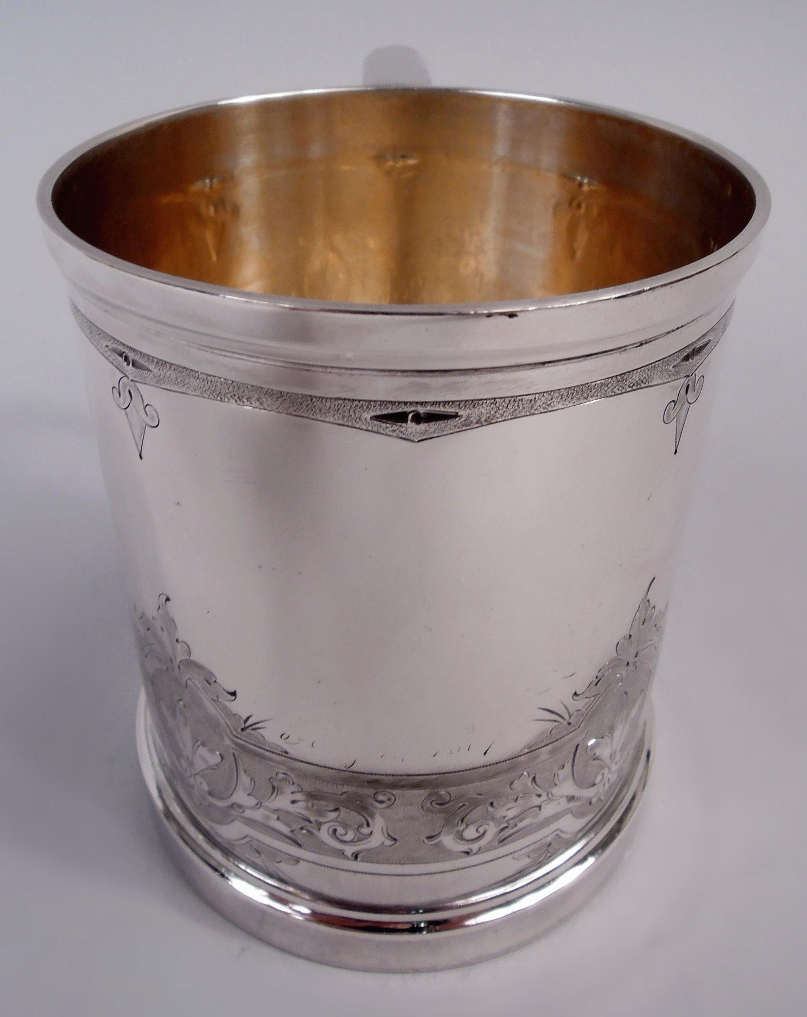Antike Gorham viktorianischen klassischen Münze Silber Baby Cup (Viktorianisch) im Angebot