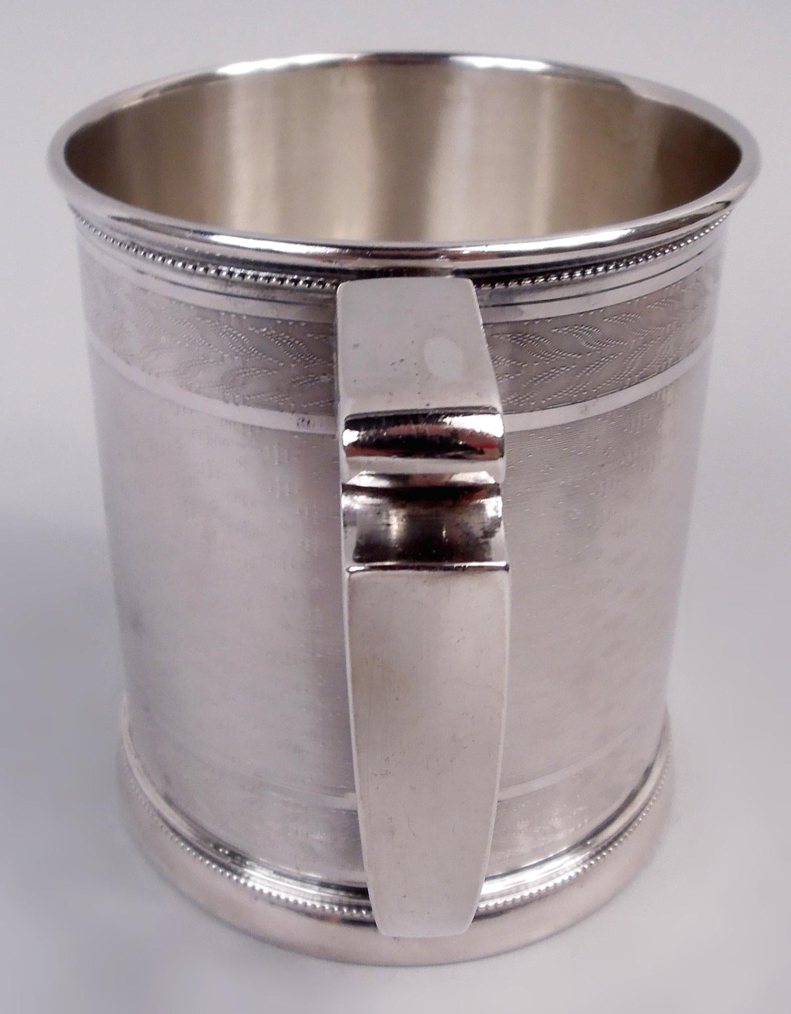Antike Gorham viktorianischen klassischen Münze Silber Baby Cup (amerikanisch) im Angebot