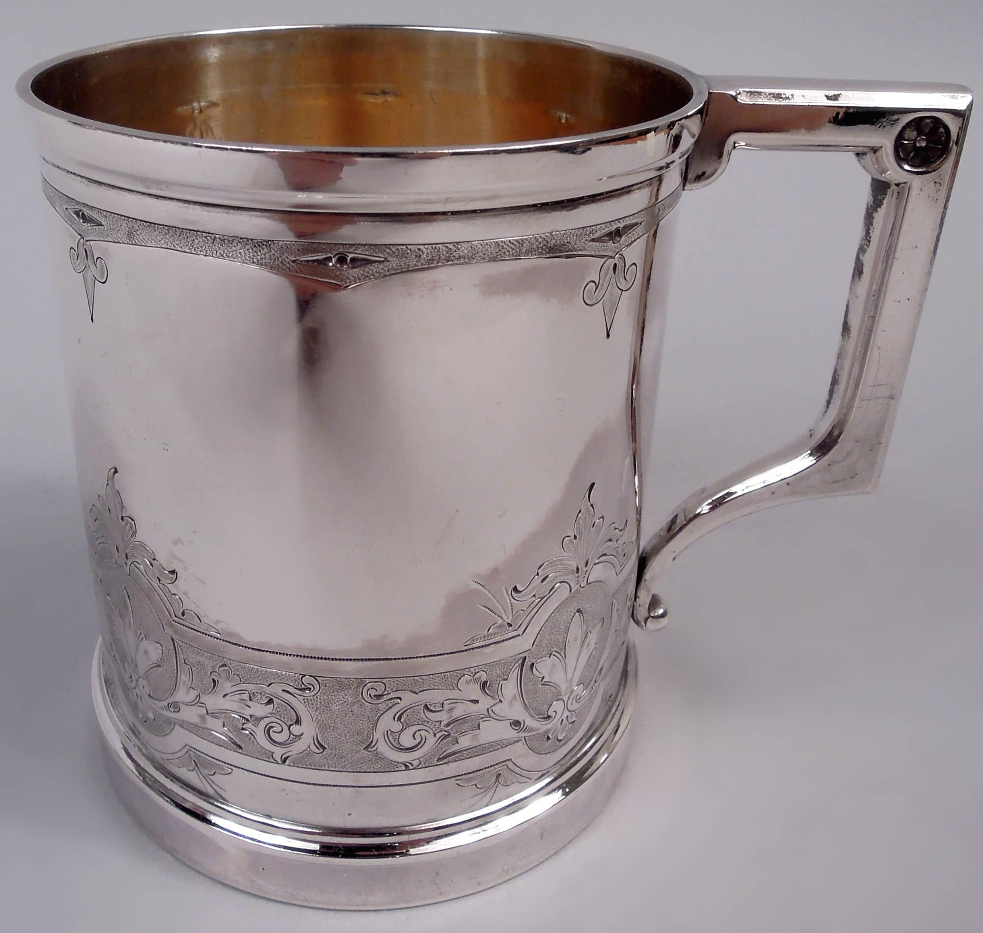 Antike Gorham viktorianischen klassischen Münze Silber Baby Cup (amerikanisch) im Angebot