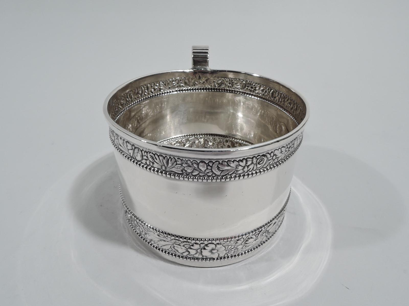 antique sterling silver baby cup