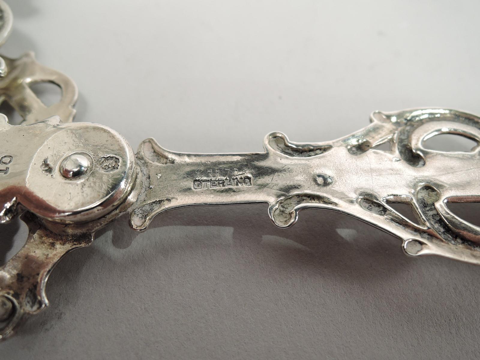 Antique Gorham Victorian Rococo Sterling Silver Postage Scale In Excellent Condition In New York, NY