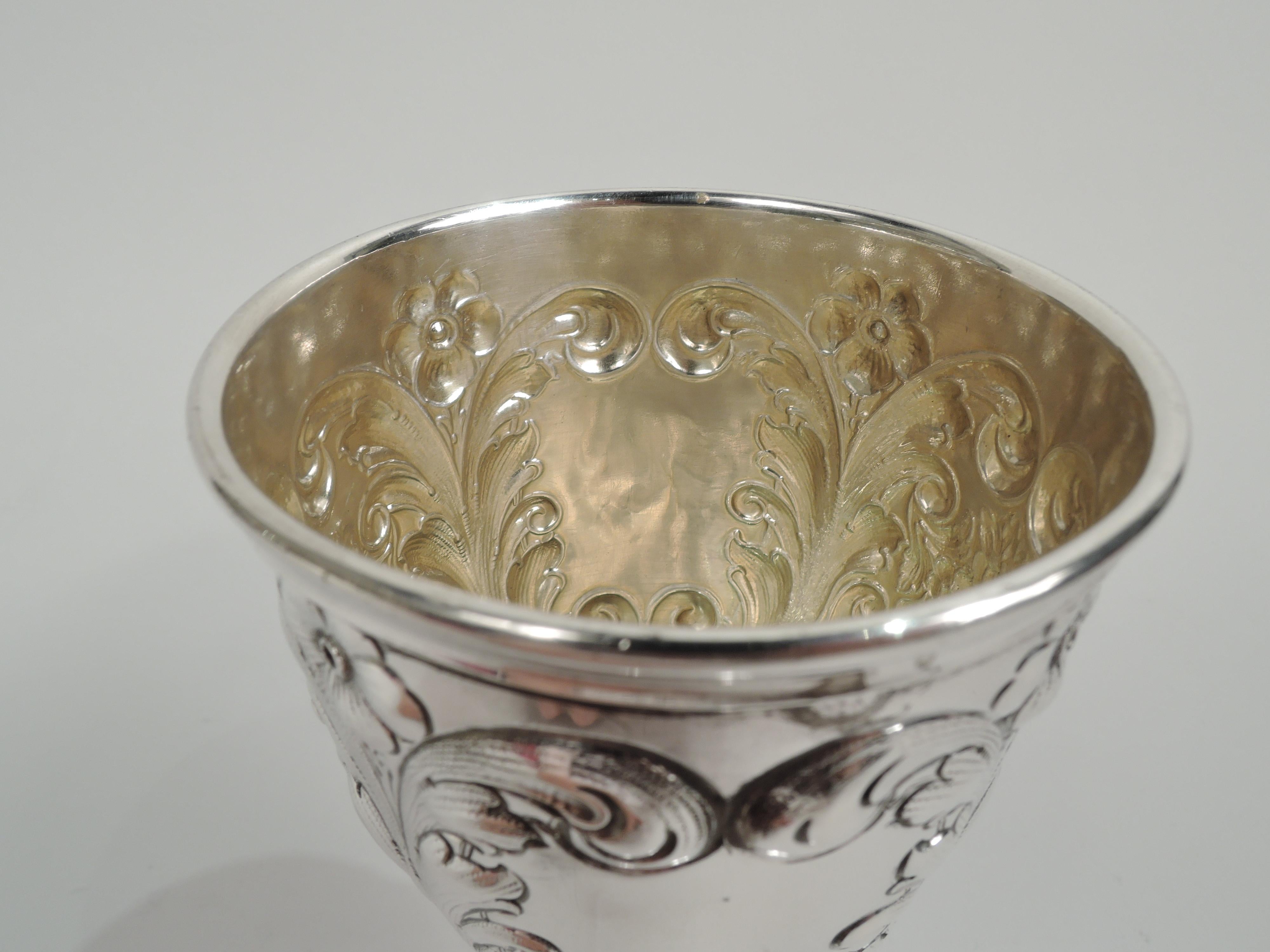 American Antique Gorham Victorian Sterling Silver Goblet