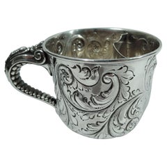 Antique Gorham Victorian Sterling Silver Shaving Mug