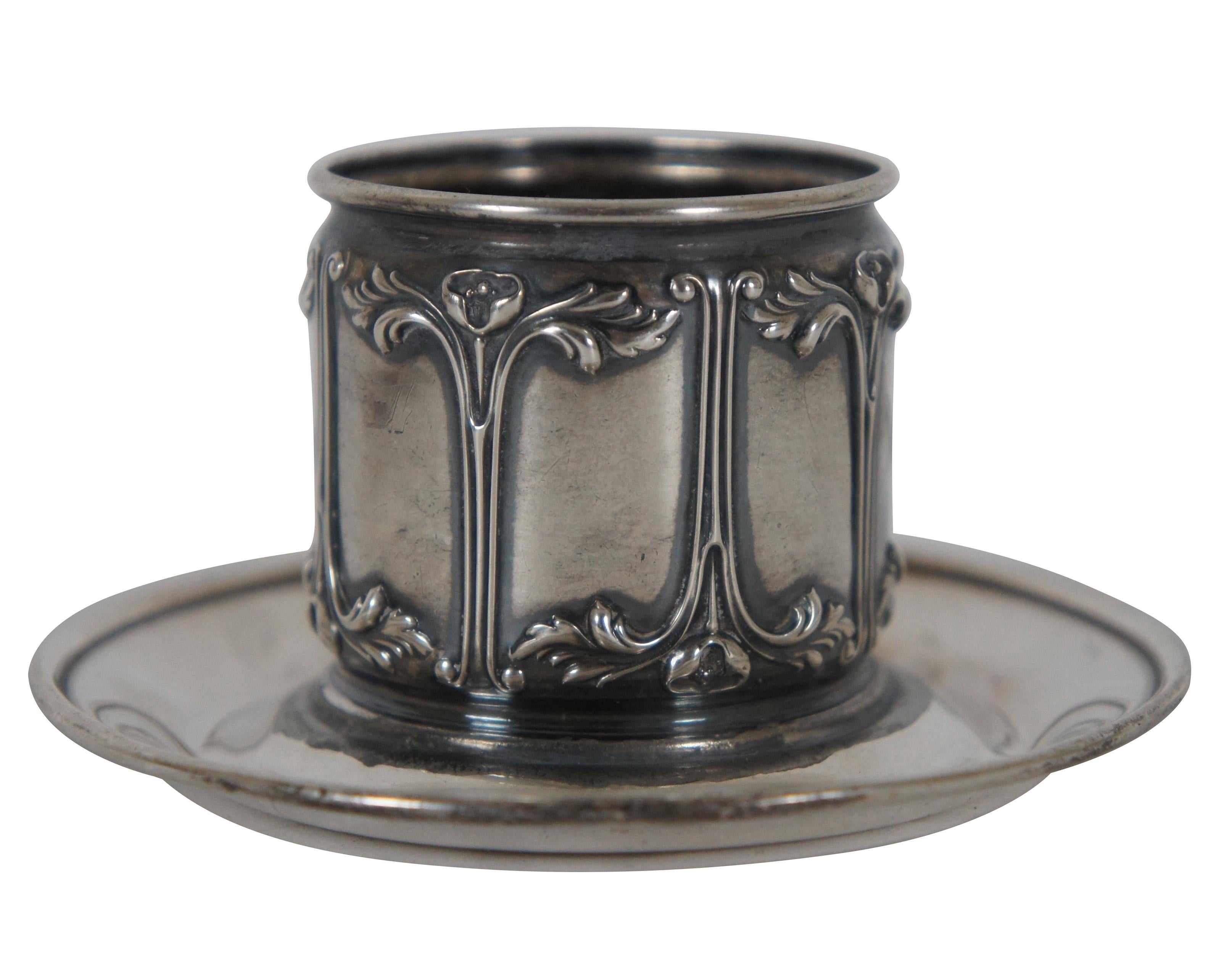 silver match holder antique