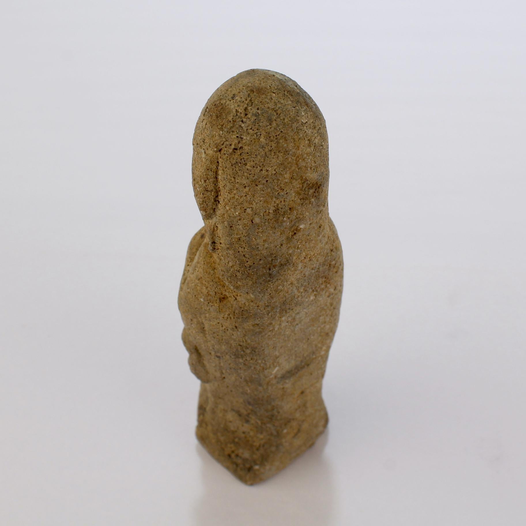 Antique Gothic Carved Limestone Model of a Madonna or Venus For Sale 2