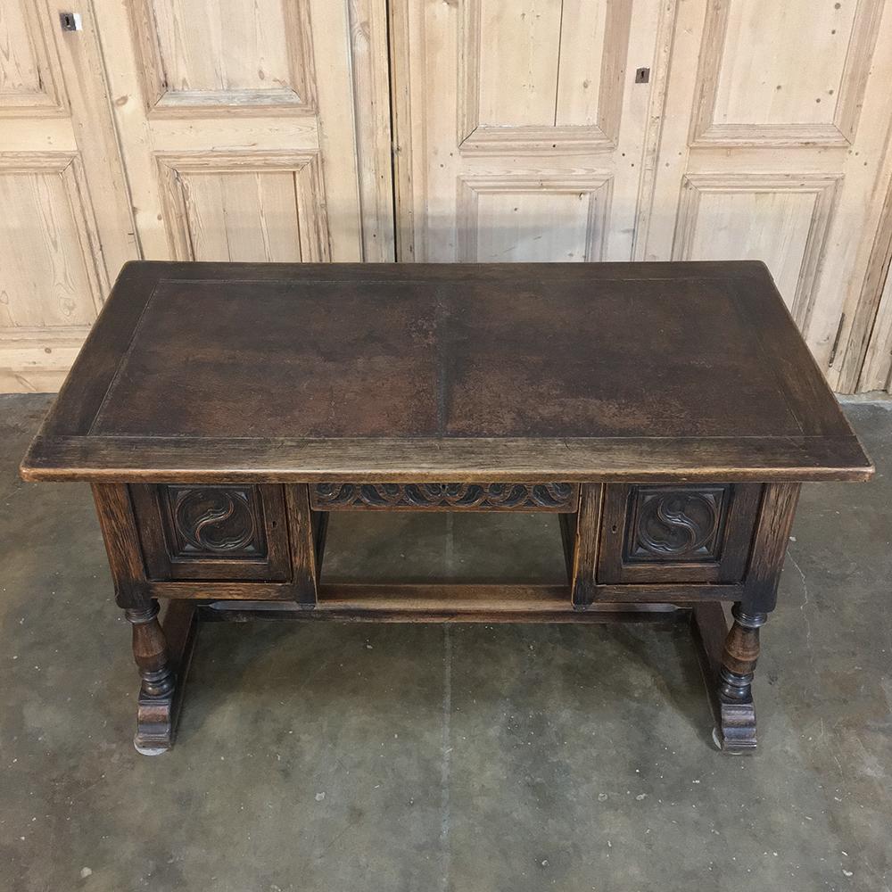 old oak desk