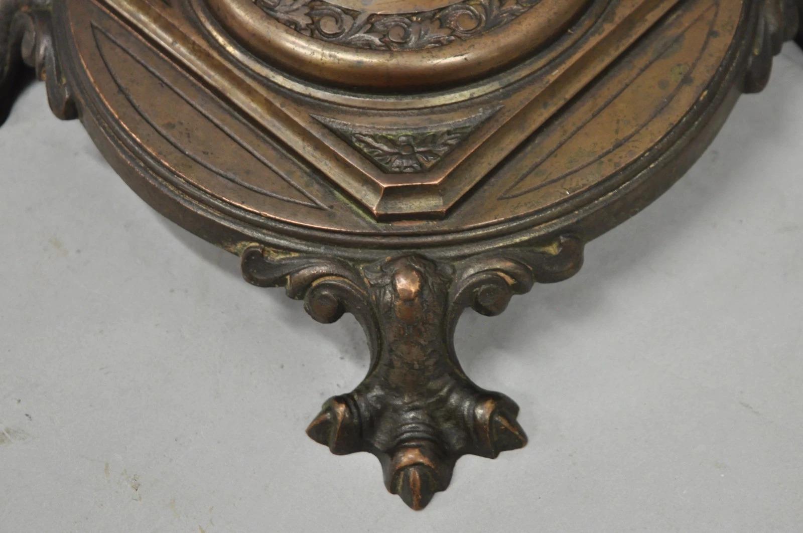 Antique Gothic Renaissance Oscar Bach Style Bronze Paw Foot Pole Floor Lamp For Sale 10