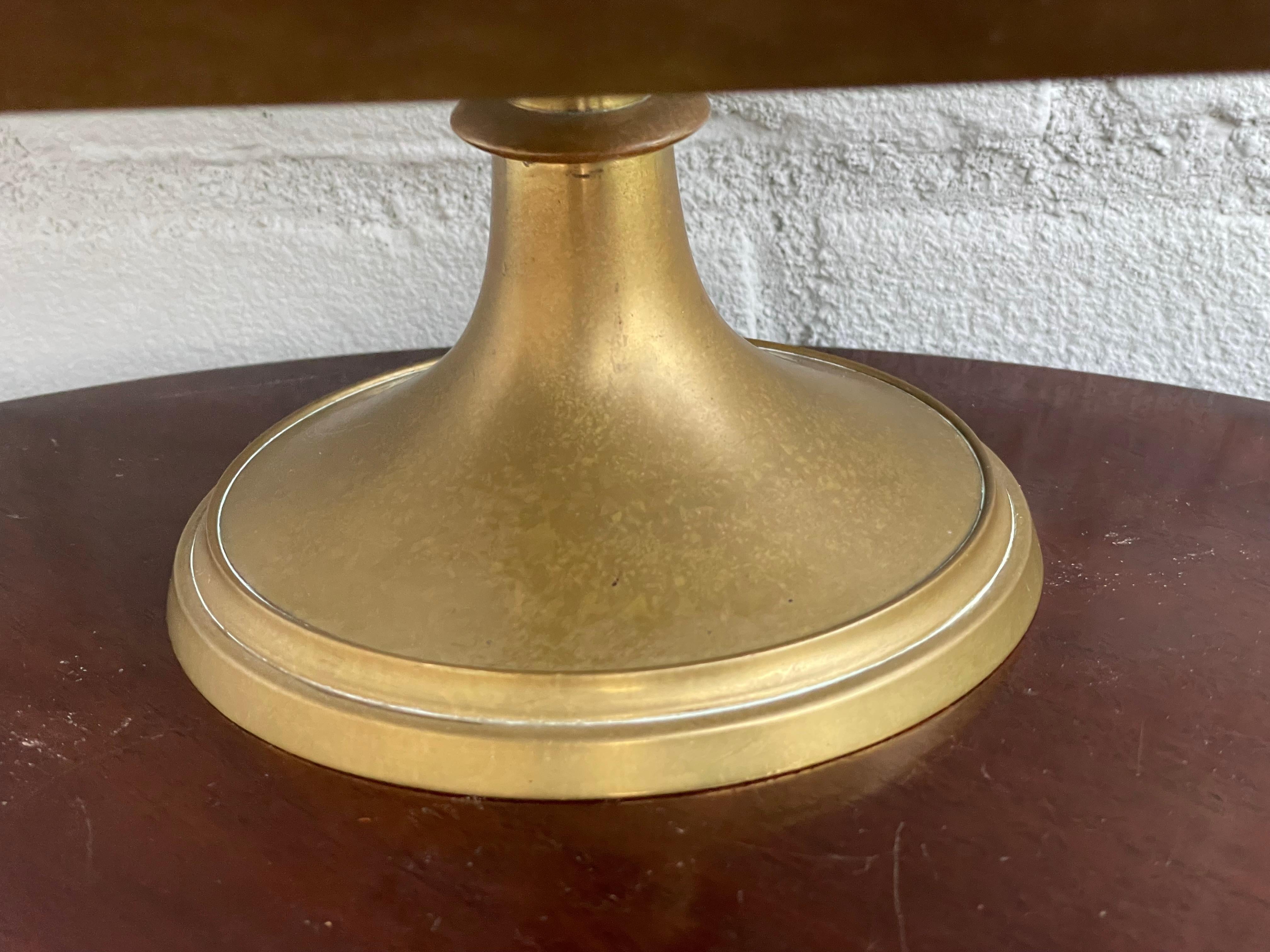 20th Century Antique Gothic Revival Brass Church Bible Stand w. IHS Sign in Quatrefoil Symbol For Sale