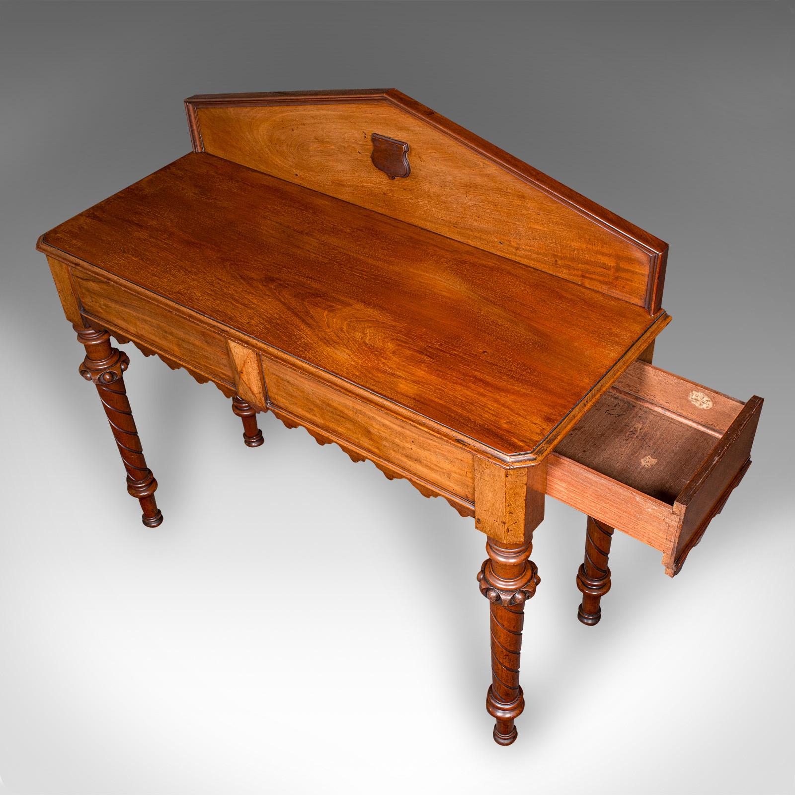 19th Century Antique Gothic Revival Hall Table, Scottish, Console, Side, Server, Victorian