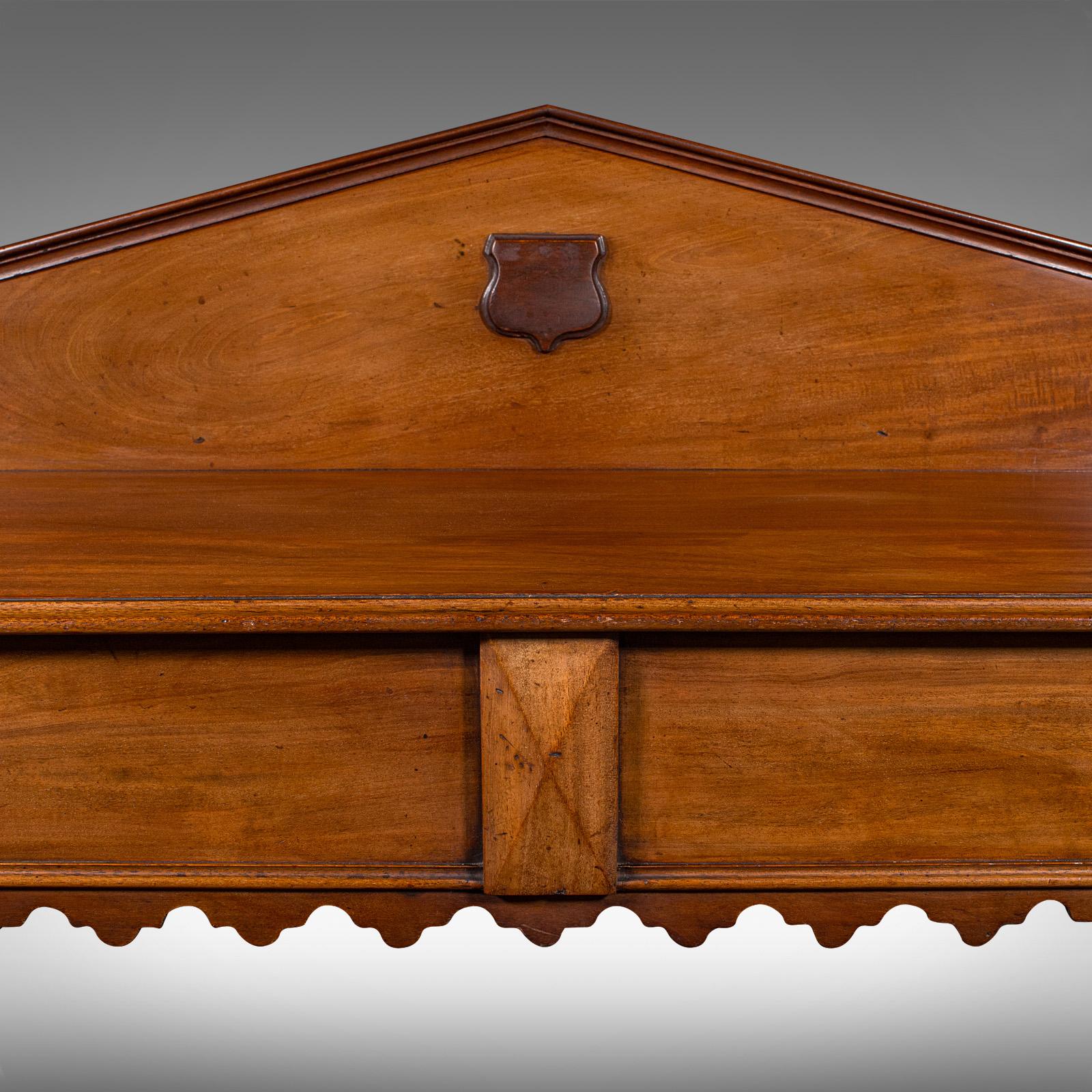 Wood Antique Gothic Revival Hall Table, Scottish, Console, Side, Server, Victorian