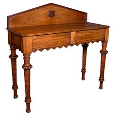Antique Gothic Revival Hall Table, Scottish, Console, Side, Server, Victorian