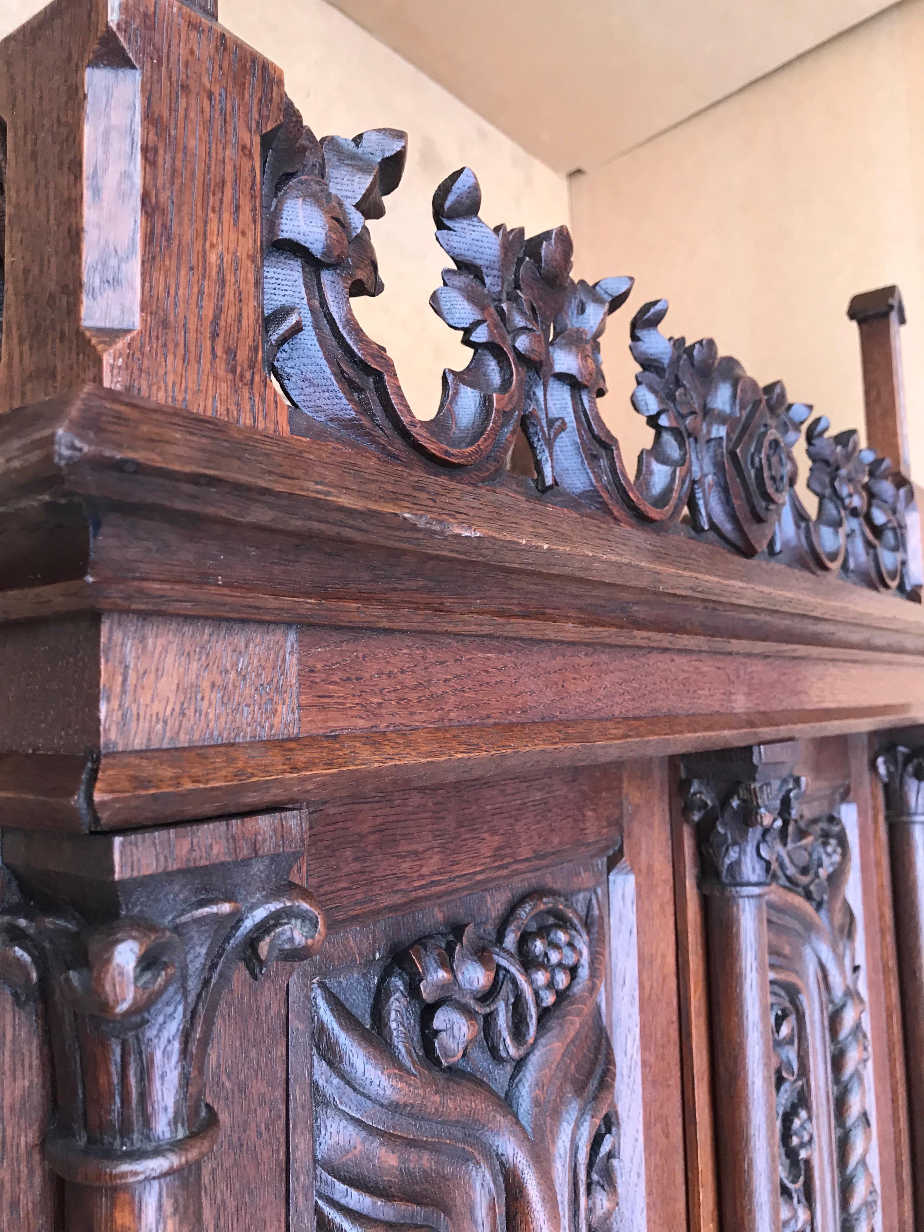 carved wall cabinet