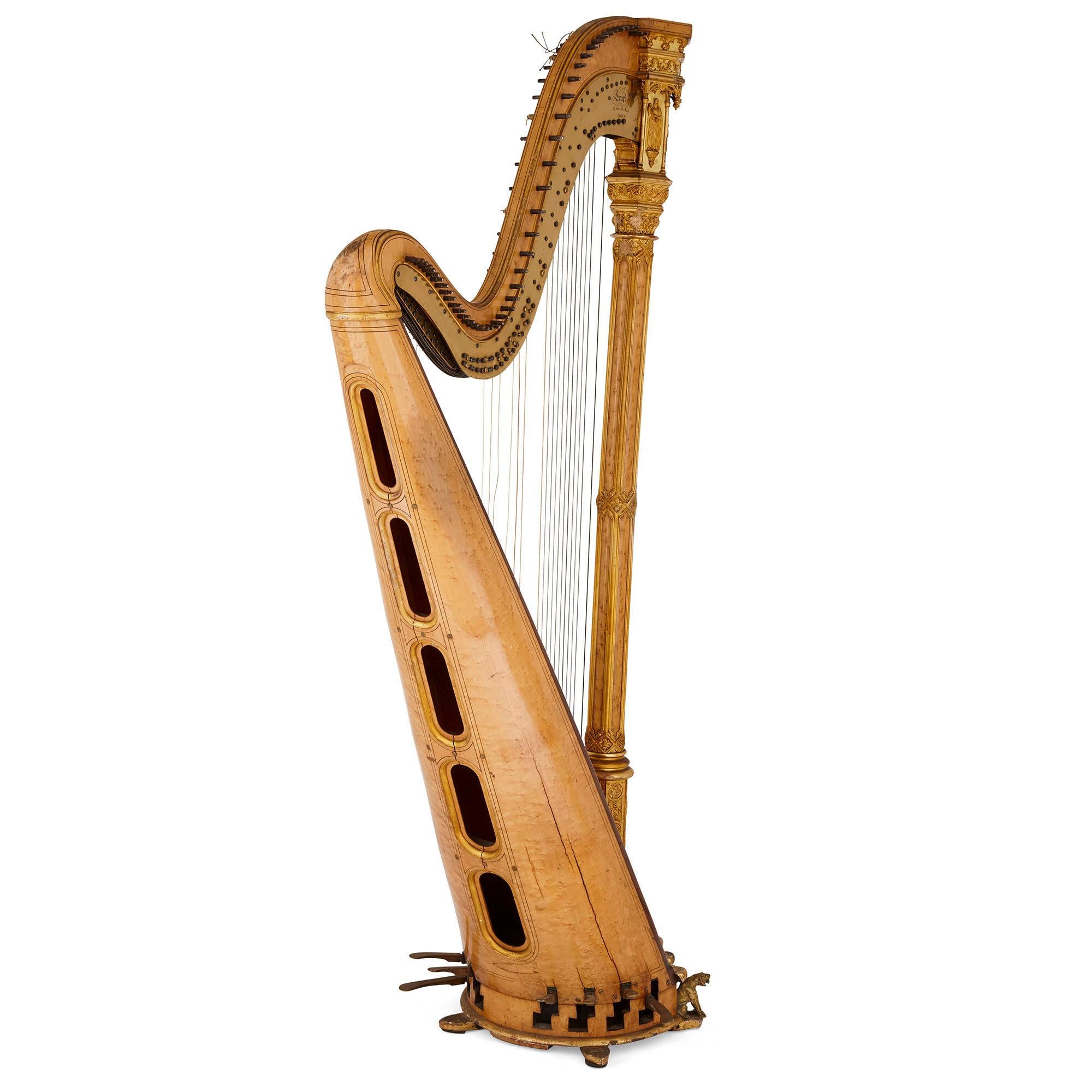 antique harp