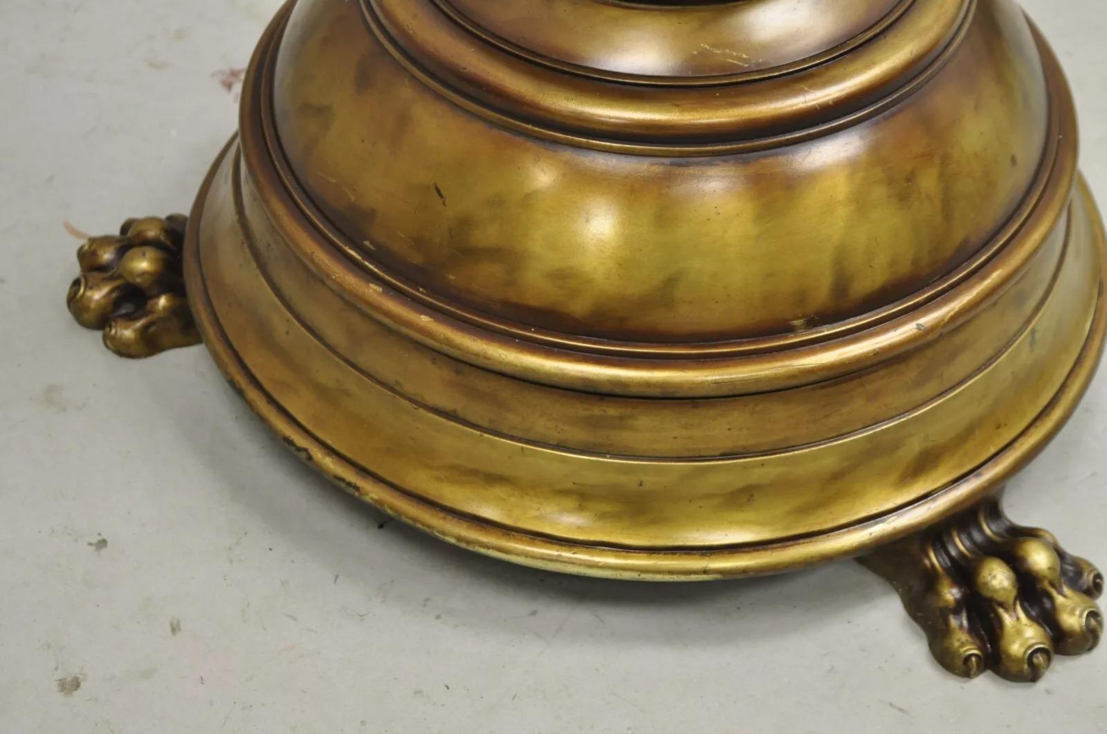 Antique Gothic Revival Large English Brass Bronze Eagle Church Lectern Podium 6