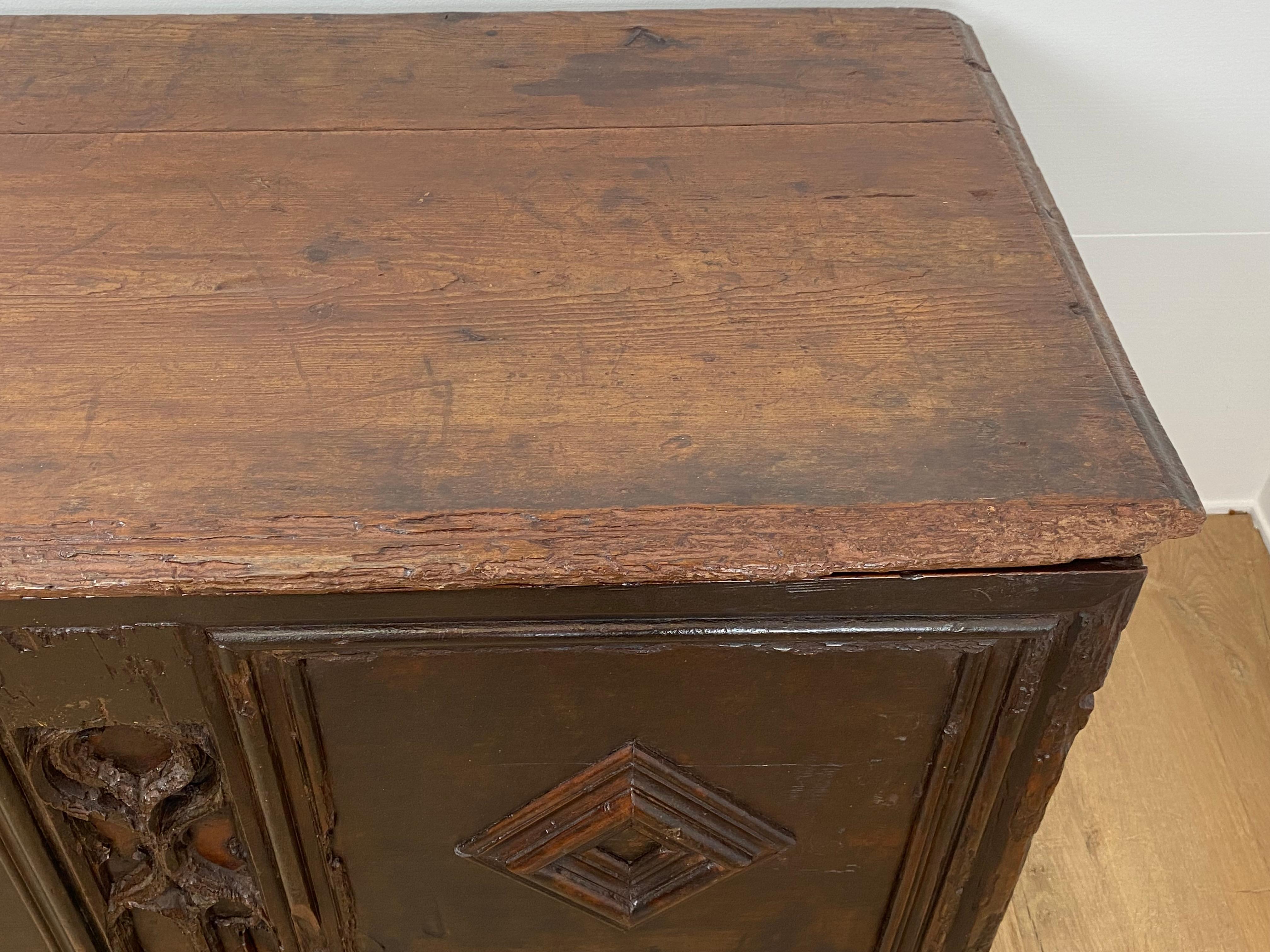 Antique Gothic Spanish Chest/Trunk For Sale 5