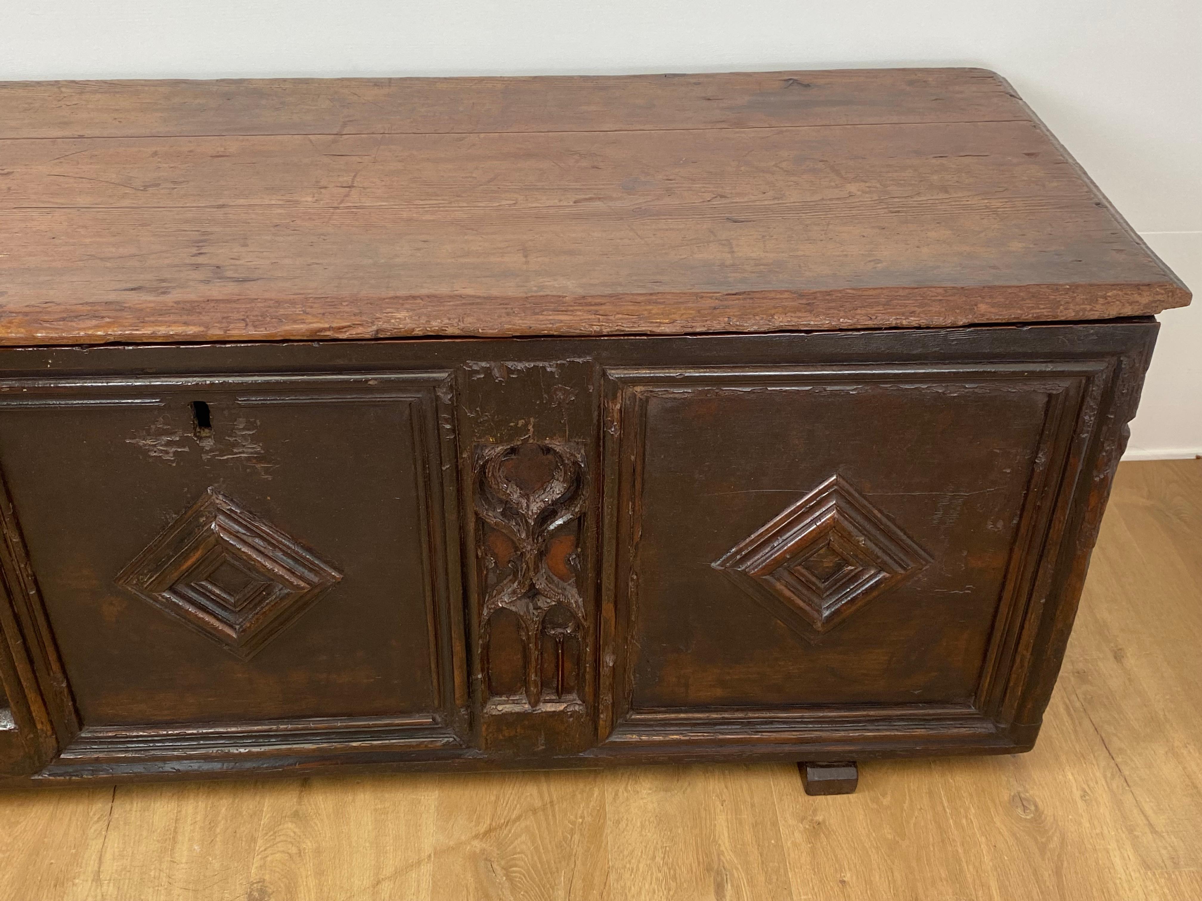 Antique Gothic Spanish Chest/Trunk For Sale 2
