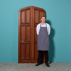 Antique Gothic Style Arched Panelled Oak Door