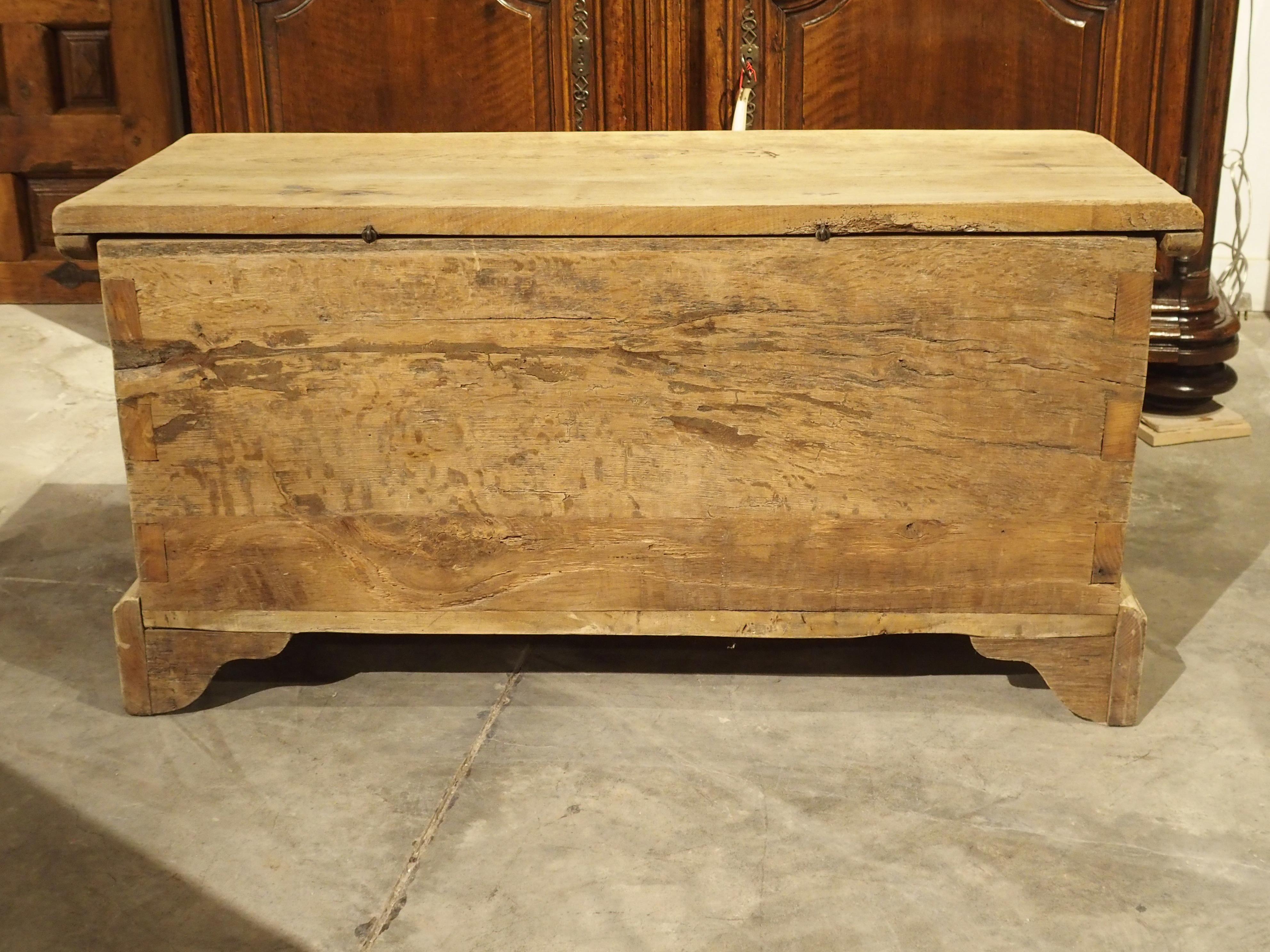 Antique Gothic Style Carved Oak Trunk, circa 1900 4