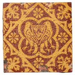 Antique Gothic Style Encaustic Tile by Godwin