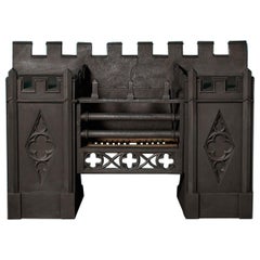 Grille de support antique de style gothique