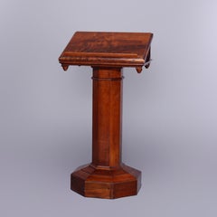 Antique Gothic Style Mahogany Presentation Podium or Lectern, c1890
