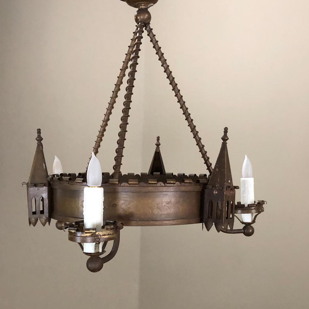 antique iron chandelier