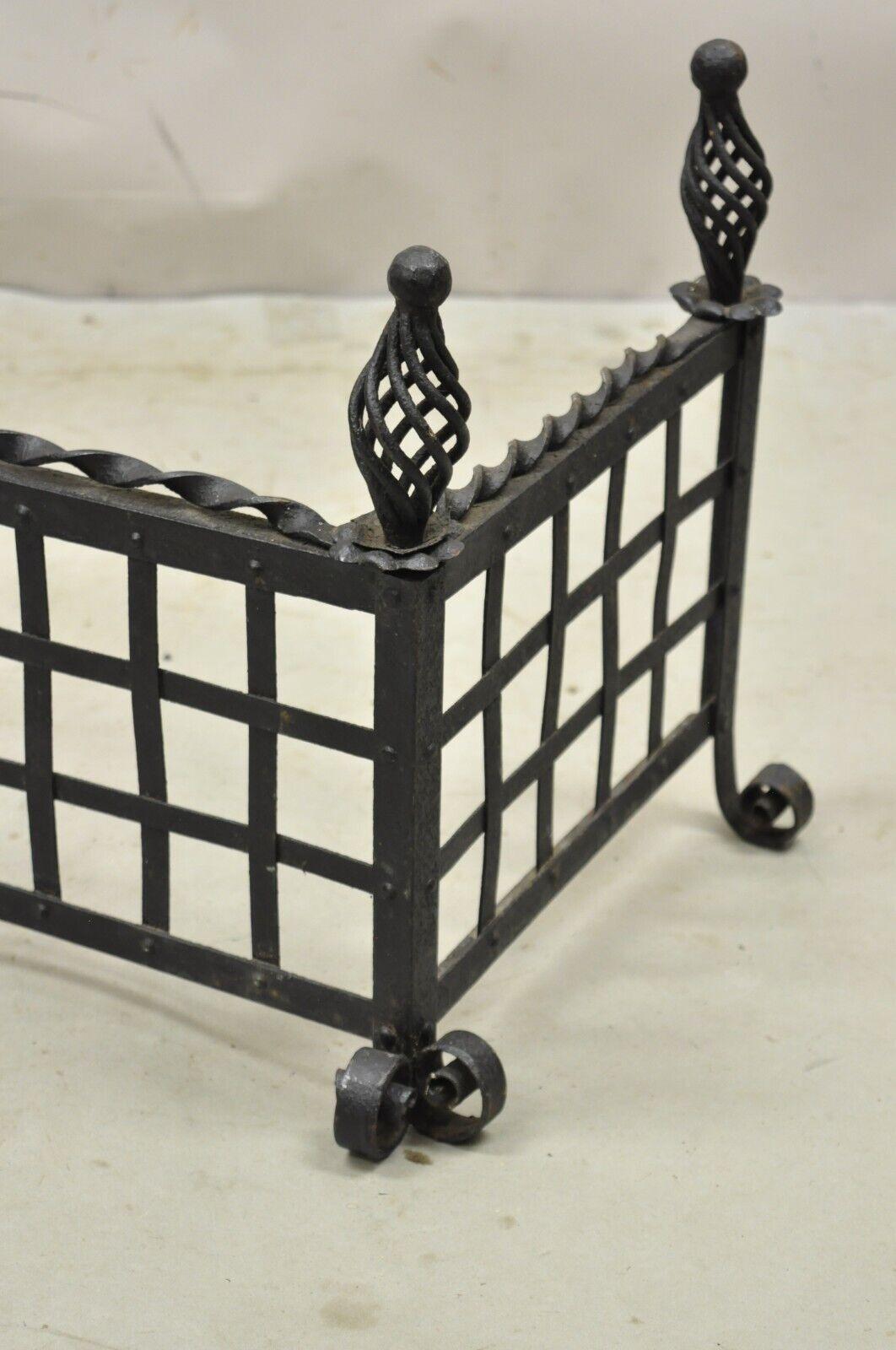 Early 20th Century Antique Gothic Wrought Iron Spiral Twist 56