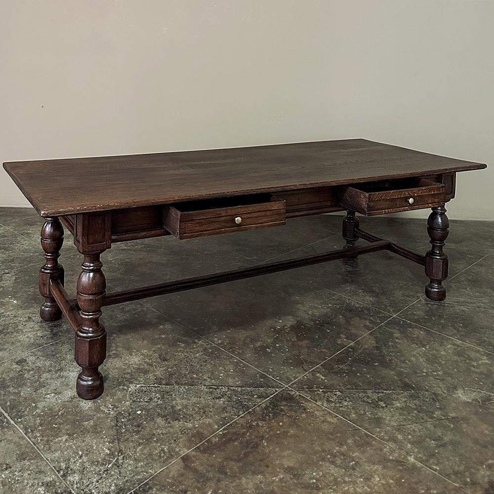 Rustic Antique Grand Country French Partner's Desk~Conference Table~Dining Table