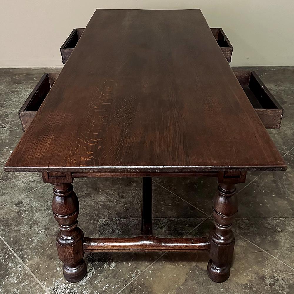 Hand-Crafted Antique Grand Country French Partner's Desk~Conference Table~Dining Table