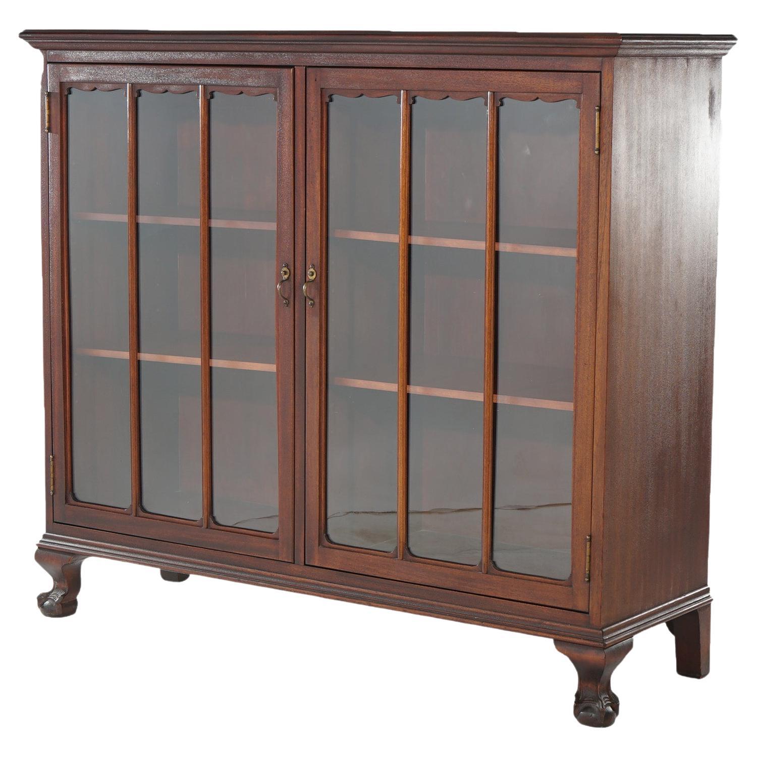 Antique Grand Rapids Chair Co. Diminutive Two Door Mahogany Bookcase