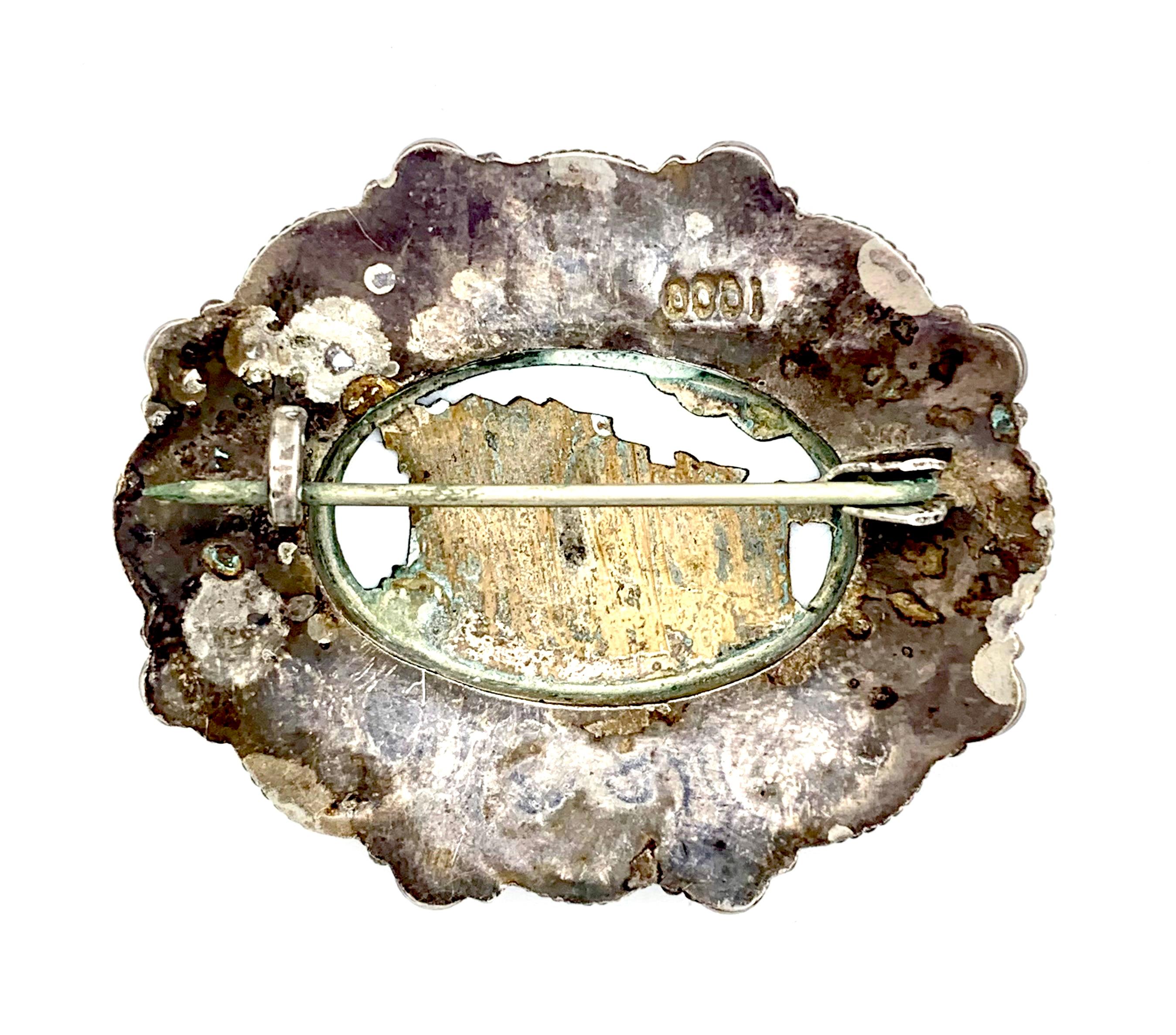 silver brooch