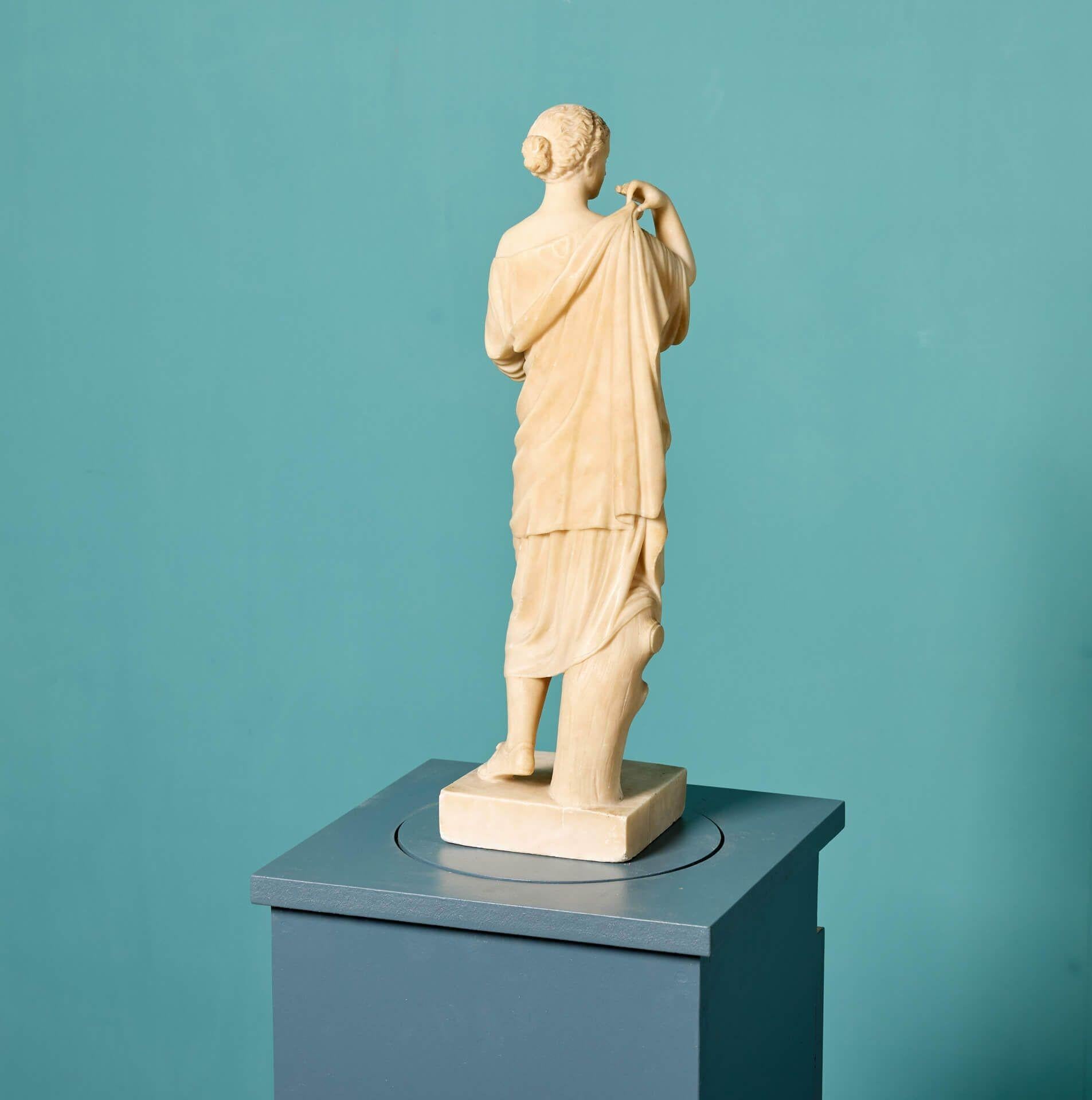 Statue ancienne de Diane di Gabii en albâtre Grand Tour État moyen - En vente à Wormelow, Herefordshire