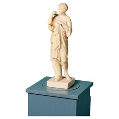 Vintage Grand Tour Alabaster Statue of Diana di Gabii