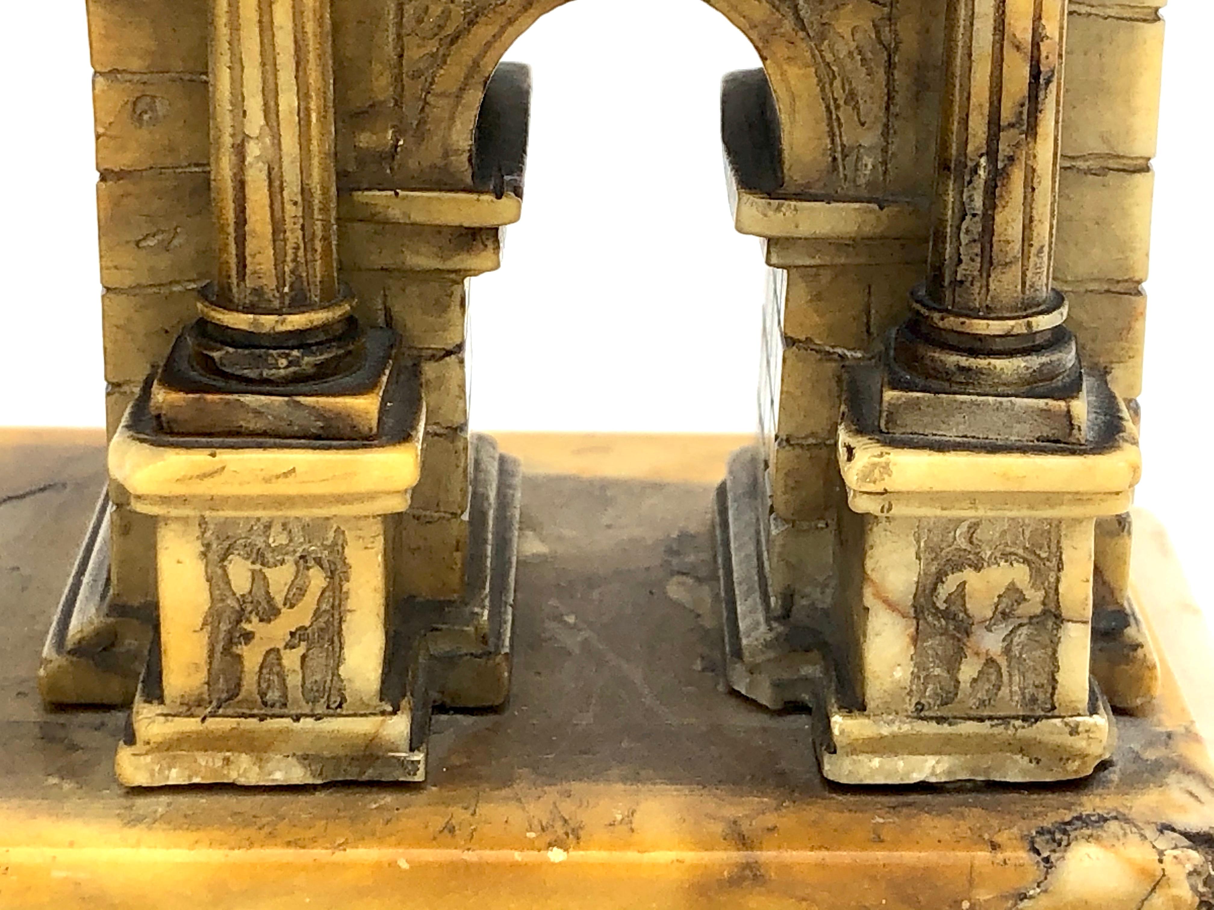 Antique Grand Tour Arch of Constantine's Triumph Miniature Architecture Model 3
