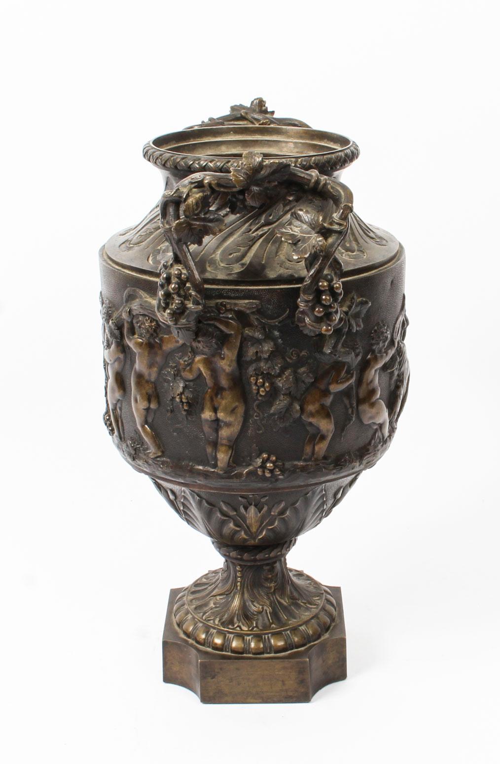 Antique Grand Tour Barbedienne Style Bronze Urn, 19th Century 5