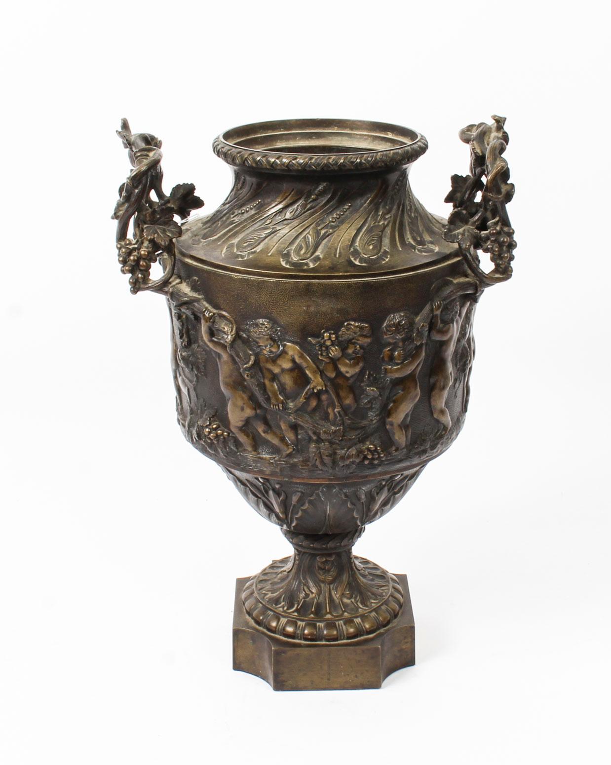 Antique Grand Tour Barbedienne Style Bronze Urn, 19th Century 9