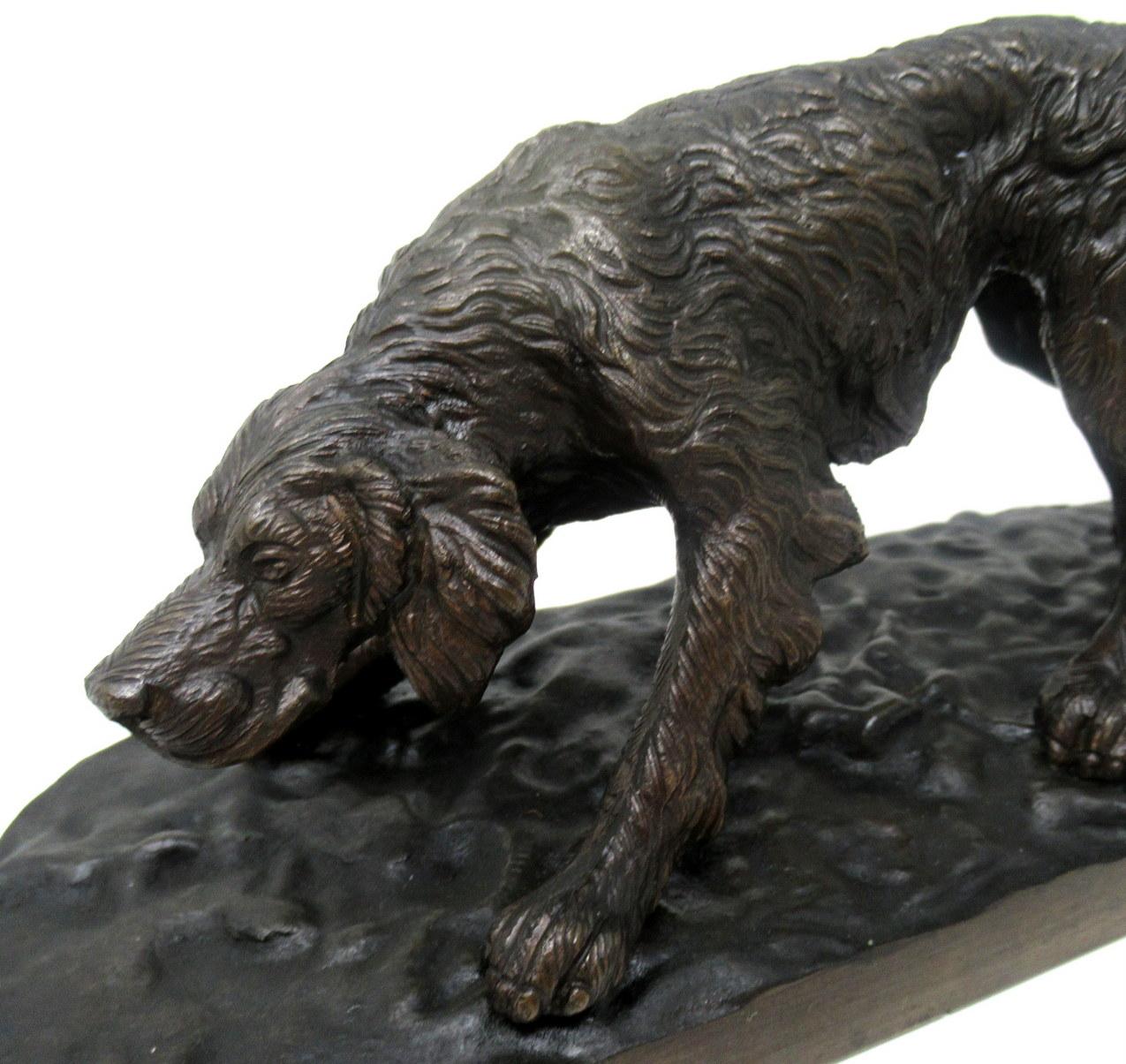French Antique Grand Tour Bronze Animal Sculpture Dog Figure Attrib Pierre-Jules Mene