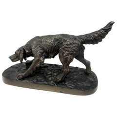 Antique Grand Tour Bronze Animal Sculpture Dog Figure Attrib Pierre-Jules Mene